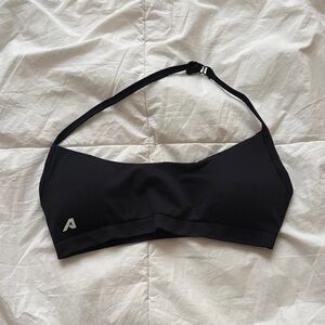 Alphalete Amplify Minimal Sports Bra in Black